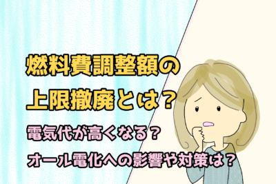 燃料費調整額の上限撤廃とは？