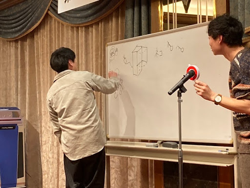 札幌ニップロ 忘年会 お絵描きですよ