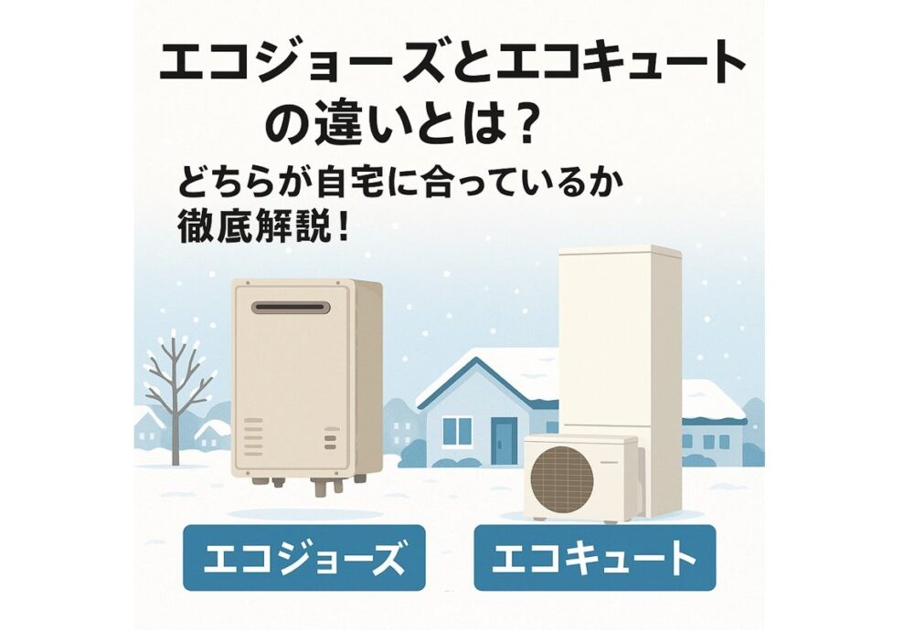 エコジョーズとエコキュートの違いとは?どちらが自宅にあっているか