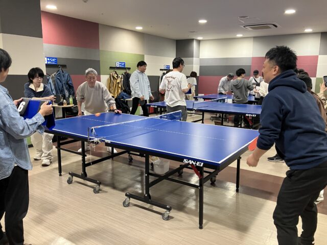 社内レク 卓球大会 ダブルス