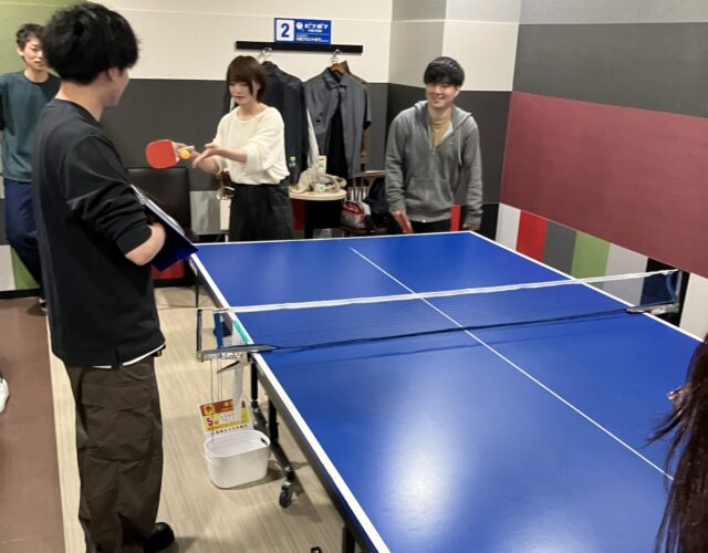 社内レク 卓球大会 ダブルス