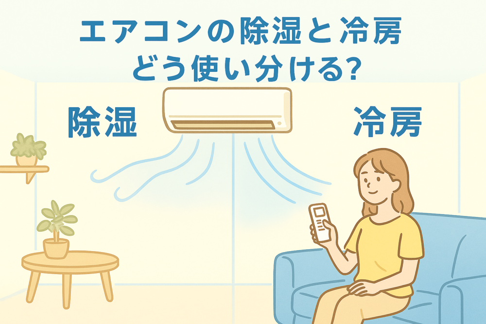 エアコンの除湿と冷房のどう使い分ける?