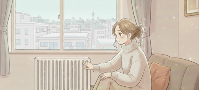 マンションのパネルヒーター