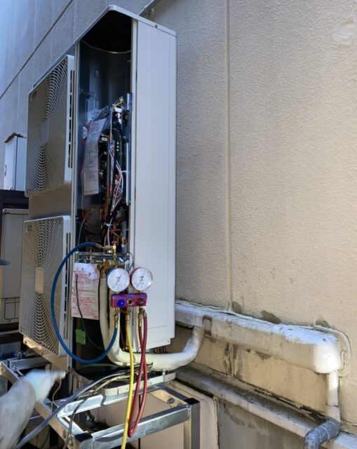 エアコン室外機交換