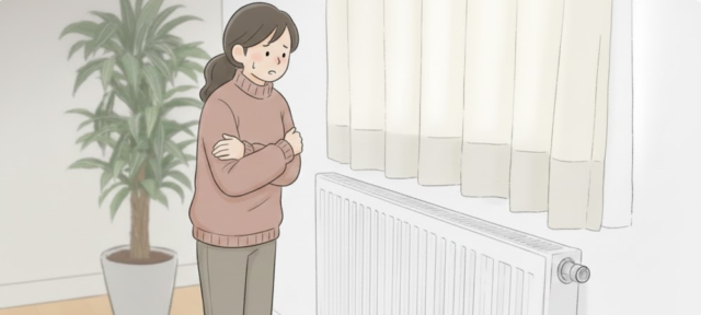 パネルが温まらない