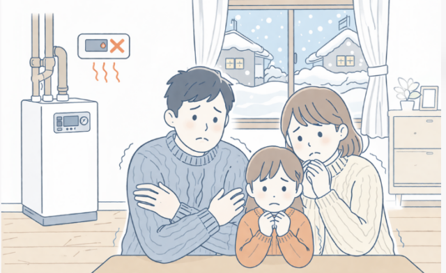 暖房つかない寒い