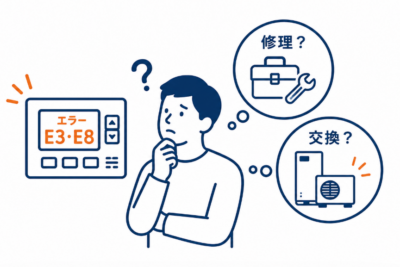 UKW-G4000A エラーE3・E8が出たら交換サイン｜原因と判断ポイント