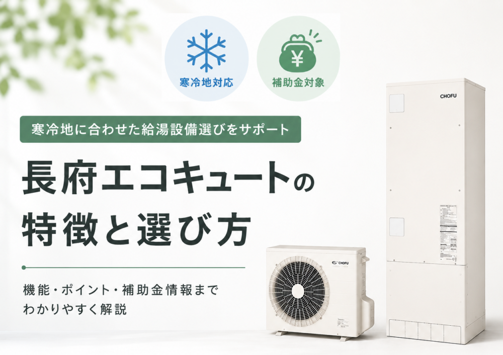 長府エコキュートの特徴と選び方